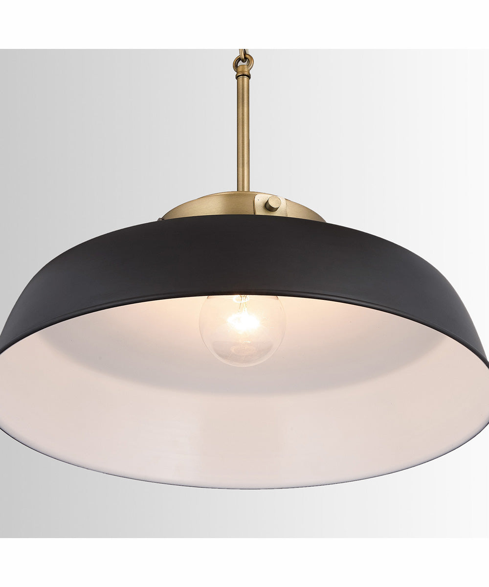 Oakwood 1-Light Pendant Matte Black