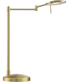 Dessau Turbo LED Table Lamp Satin Brass