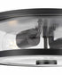 Gilliam 12-5/8 in. 2-Light New Traditional Flush Mount Matte Black