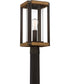 Marion Square Large 1-light Outdoor Post Light Rustic Black