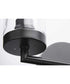 Signal 2-Light Clear Glass Coastal Bath Vanity Light Graphite