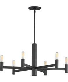 Emana 6-Light Chandelier Black