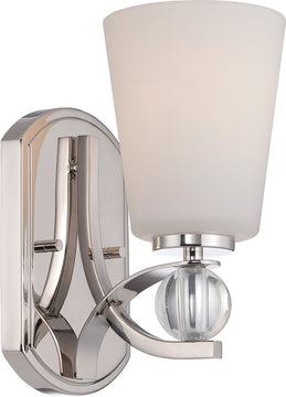 5"W Connie 1-Light Vanity & Wall Polished Nickel