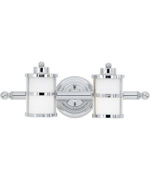 Tranquil Bay Medium 2-light Bath Light Polished Chrome