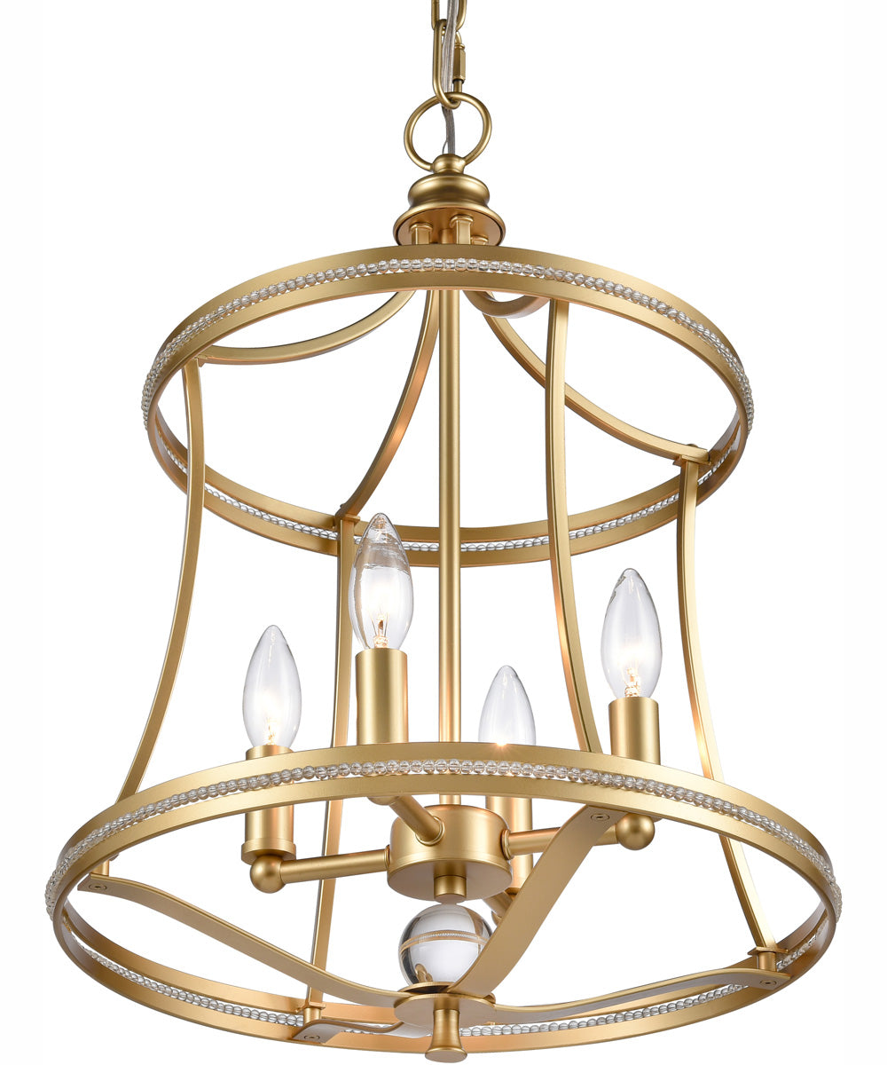 Noura 15.5'' Wide 4-Light Pendant - Champagne Gold