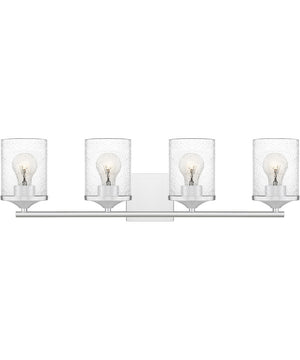 Abner Extra Large 4-light Bath Light Polished Chrome