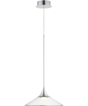 Cono LED 1-Light Large Pendant Polished Chrome