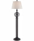 Marquette 1-Light Floor Lamp Dark Bronze/Fabric Shade