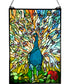 Peacock 26 Inch H Tiffany Window Panel