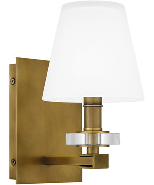 Kelsey Glen Small 1-light Wall Sconce Weathered Brass