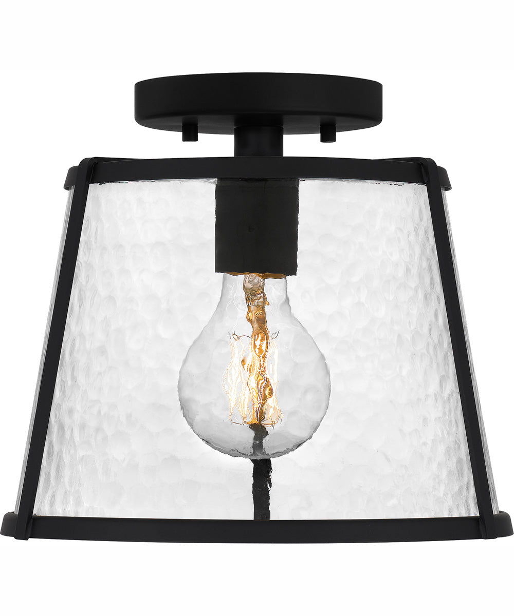 Quoizel Flush Mount Small 1-light Semi Flush Mount Matte Black