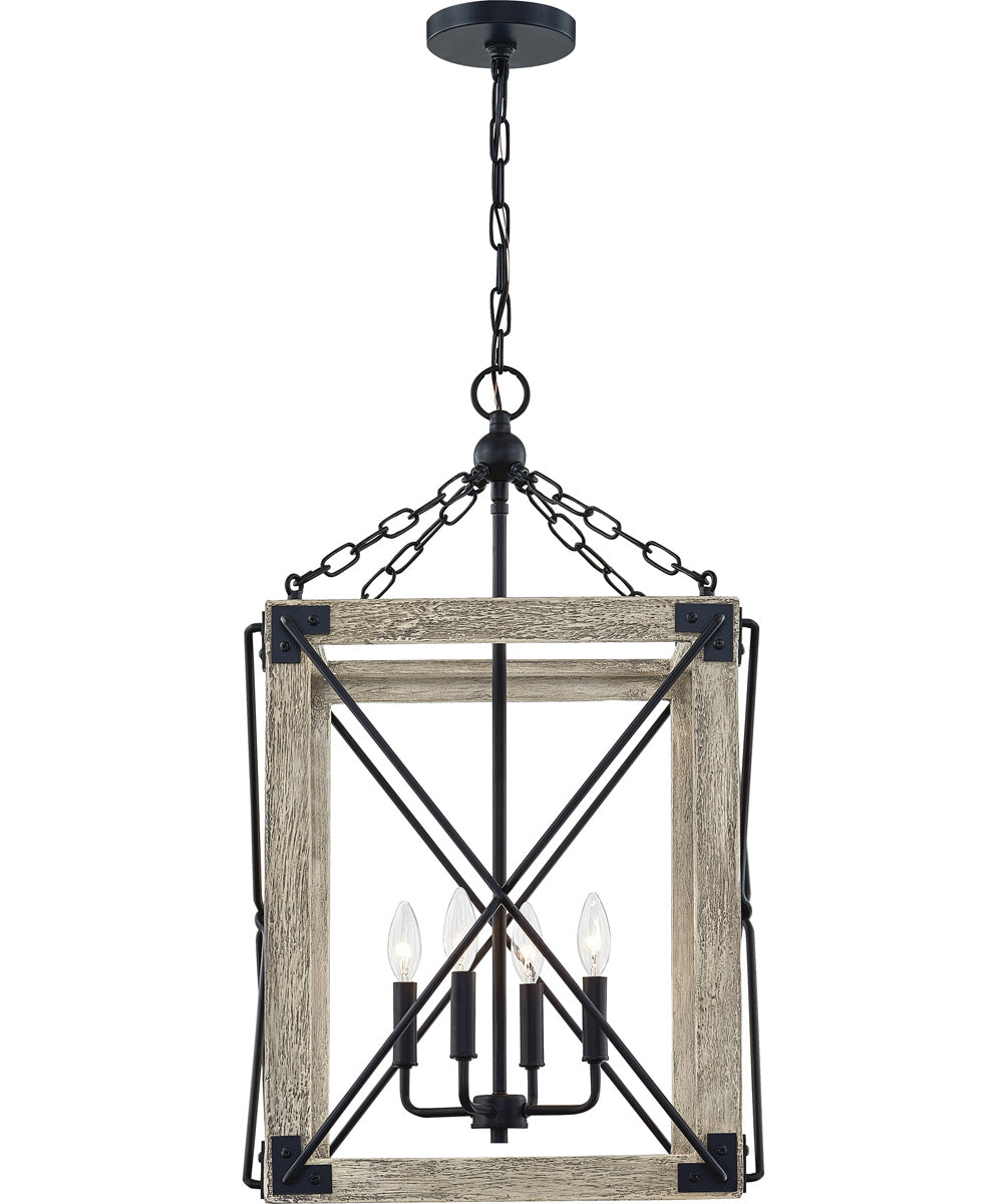 Gemma 4-light Pendant Matte Black