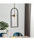 Odenton 1-Light Mini Pendant Antique Brass/Black/Glass