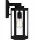 Mesnick Medium 1-light Outdoor Wall Light Matte Black