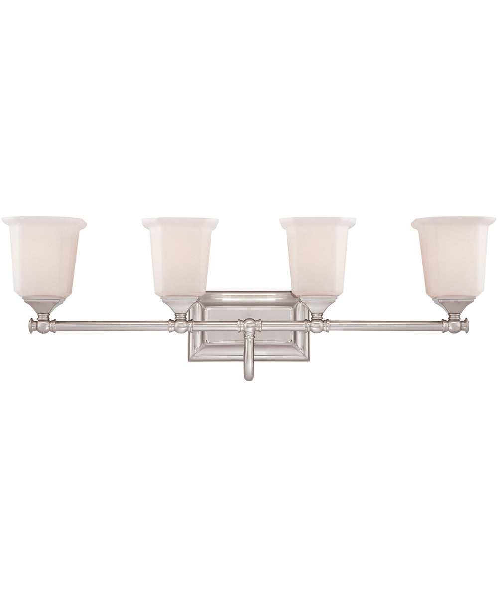 Nicholas Extra Large 4-light Bath Light Brushed Nickel