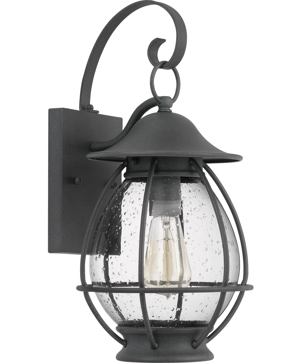 Boston Medium 1-light Outdoor Wall Light Mottled Black