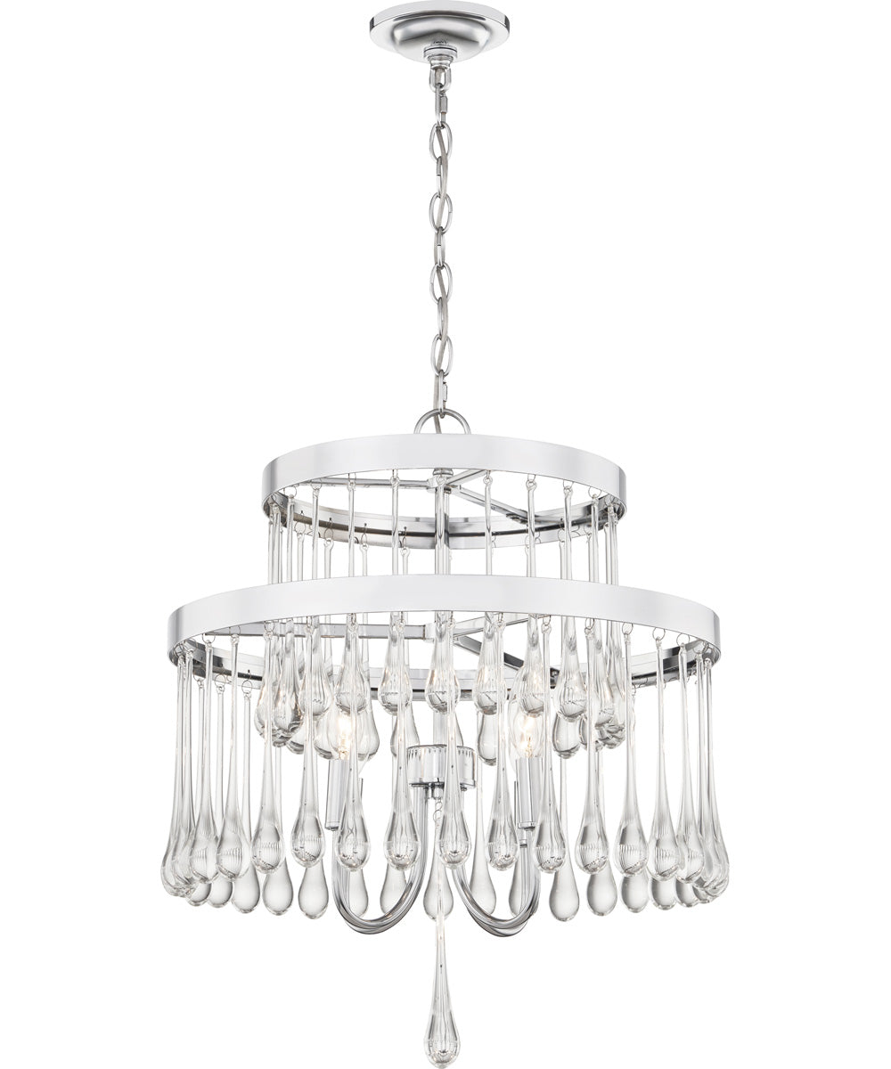 Alva 4-light Pendant Polished Chrome