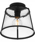 Quoizel Flush Mount Small 1-light Semi Flush Mount Matte Black