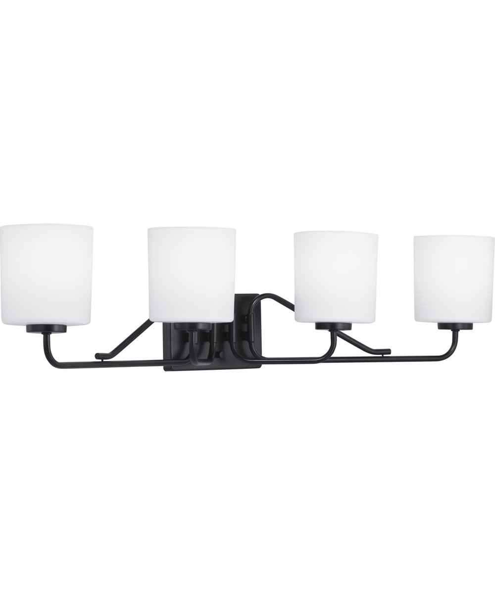 Tobin 4-Light Bath & Vanity Matte Black