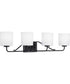 Tobin 4-Light Bath & Vanity Matte Black