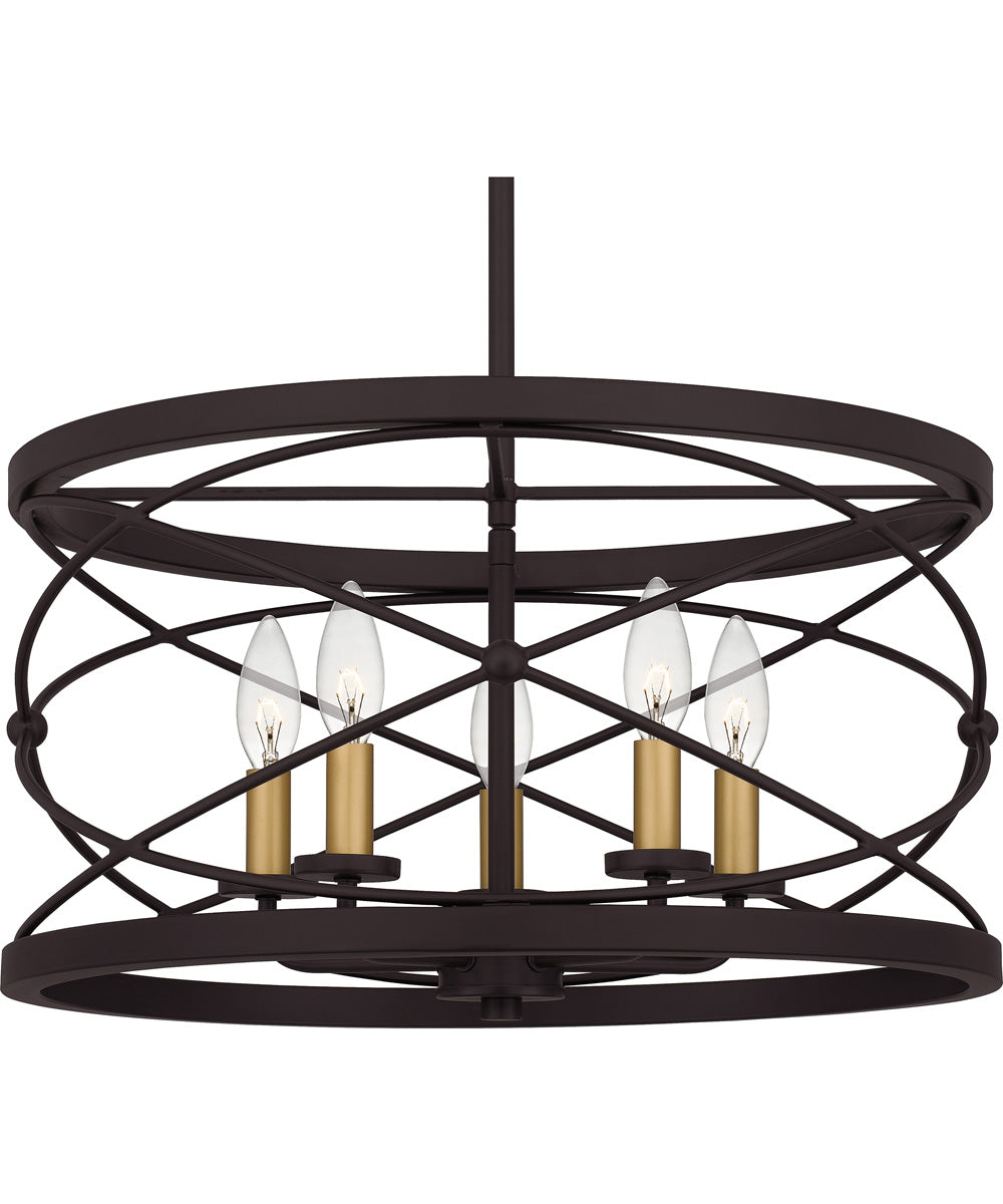 Potts 5-light Pendant Palladian Bronze