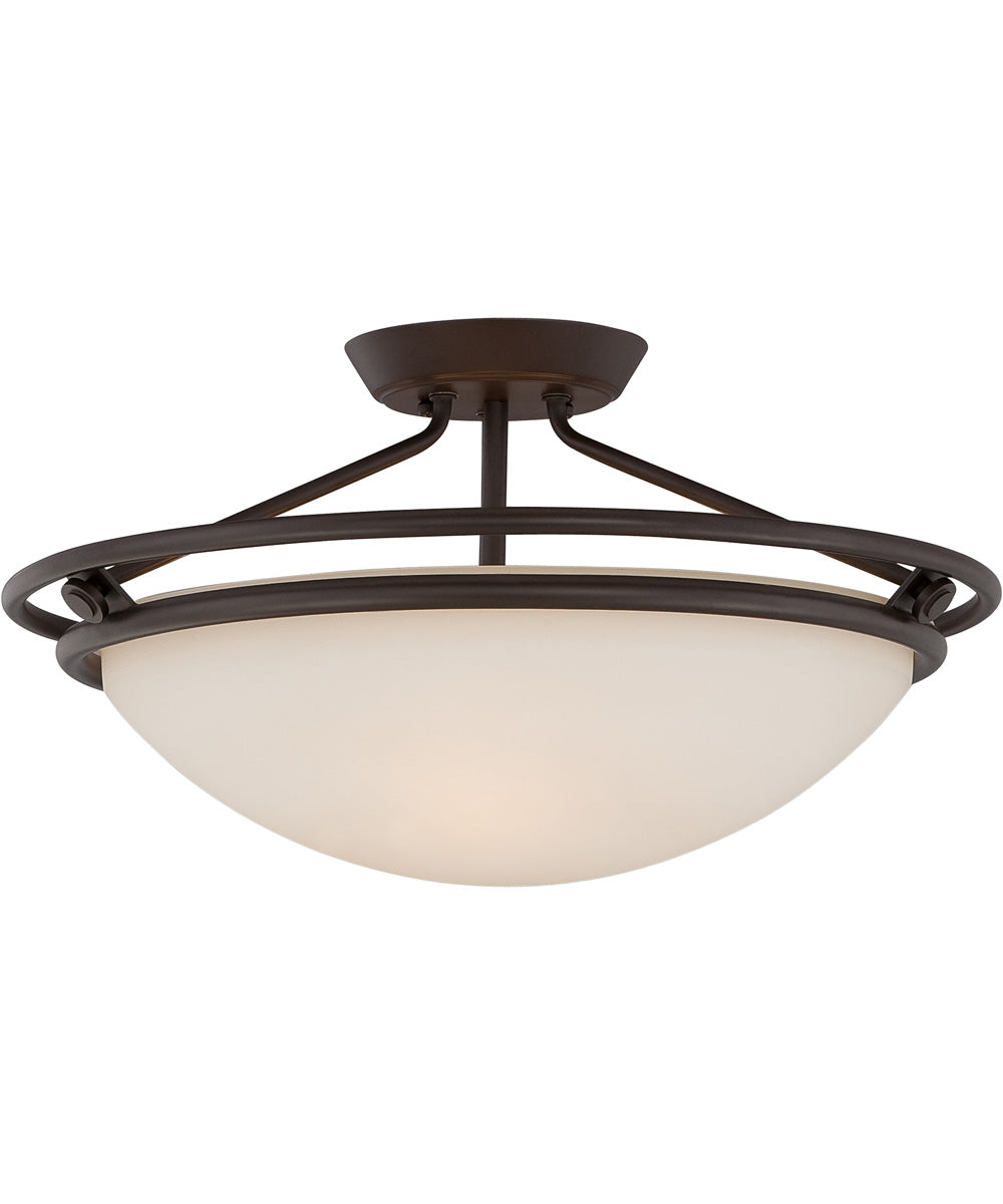 Extra large semi online flush mount light