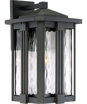 Everglade Large 1-light Outdoor Wall Light Earth Black