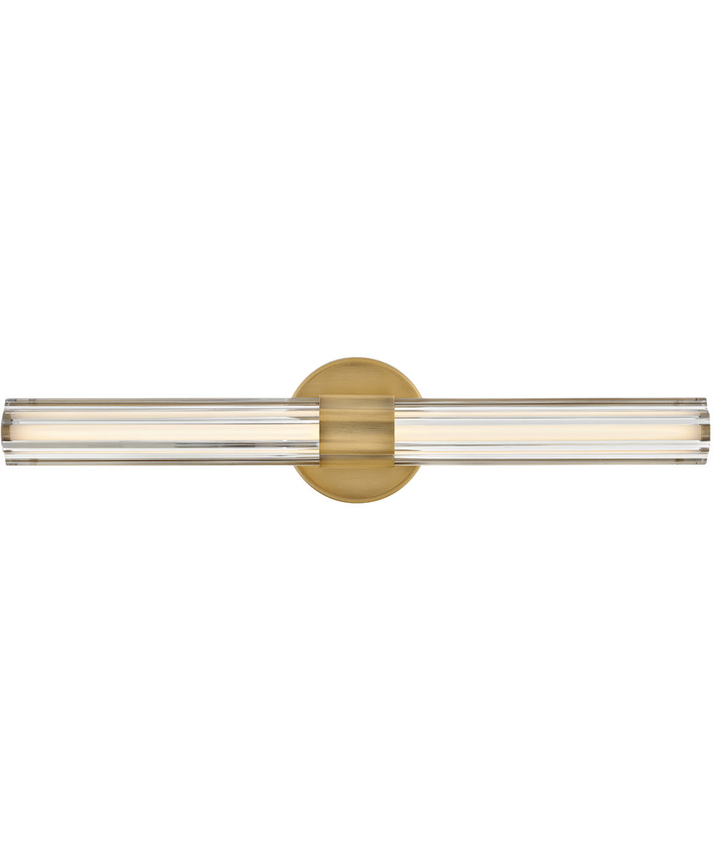 Georgette LED-Light Medium LED Vanity in Lacquered Brass