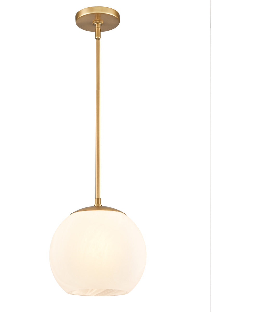 Nate 10'' Wide 1-Light Mini Pendant - Natural Brass