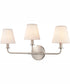 Minerva 24'' Wide 3-Light Vanity-Light - Antique Nickel