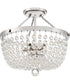 Teresa Large 5-light Semi Flush Mount Polished Nickel