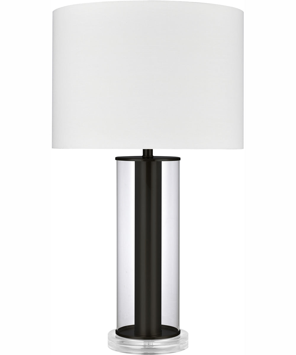 Tower Plaza 26'' High 1-Light Table Lamp - Clear