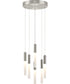 Kylo LED 6-Light Modern Style Hanging Pendant Light Brushed Nickel