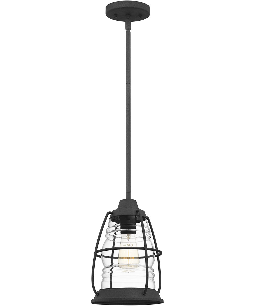 Admiral Small 1-light Mini Pendant Mottled Black