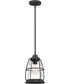 Admiral Small 1-light Mini Pendant Mottled Black