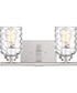 Cristal Medium 2-light Bath Light Brushed Nickel