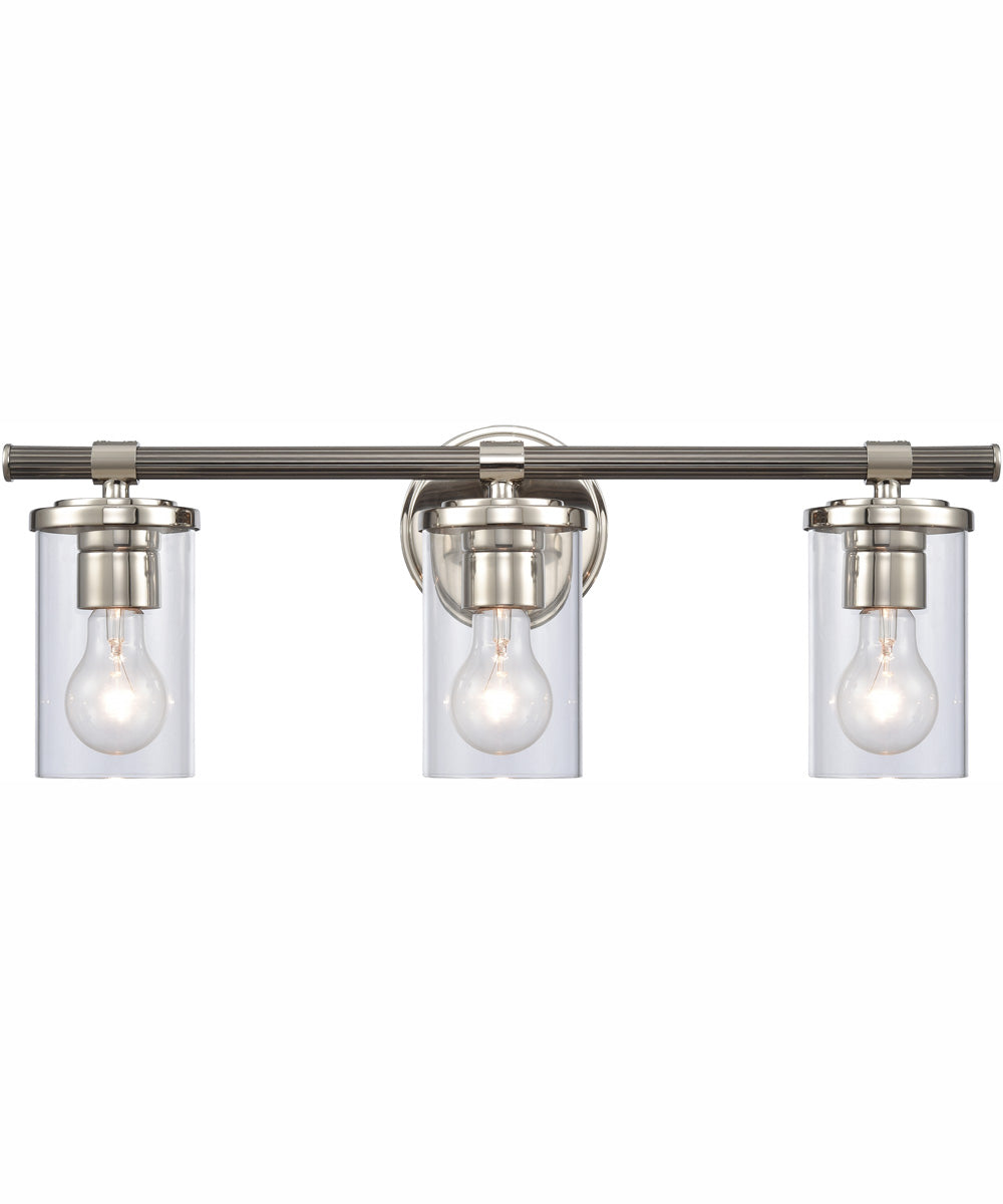 Burrow 22'' Wide 3-Light Vanity-Light - Polished Nickel