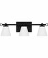 Daniels Large Bath Light Matte Black