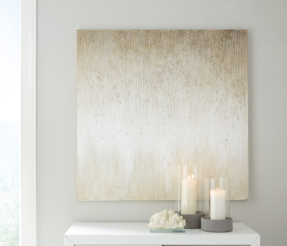 35"H Cristela Wall Art Taupe