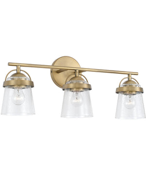 Madison 3-Light Vanity Aged Brass