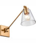 East Point 14.5'' High 1-Light Swingarm Sconce - Satin Brass