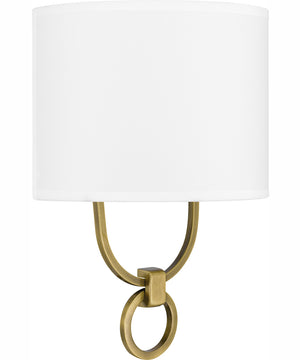 Quoizel Wood Small 1-light Wall Sconce Aged Brass