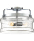 Danbury 3-light Semi Flush Mount Polished Chrome