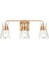 Brookville 3-Light vanity-Light  Burnished Brass