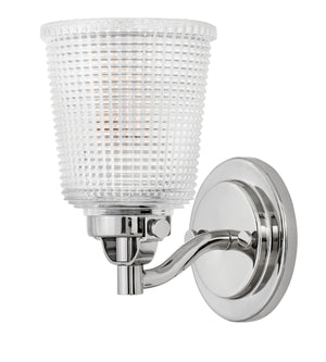 5"W Bennett 1-Light Bath Sconce in Polished Nickel