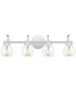 Andrews Extra Large 4-light Bath Light Polished Chrome