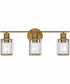 Isla Large 3-light Bath Light Weathered Brass