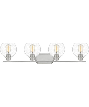 Pruitt Extra Large 4-light Bath Light Brushed Nickel