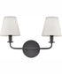 Hoyle 16'' Wide 2-Light Vanity-Light - Matte Black