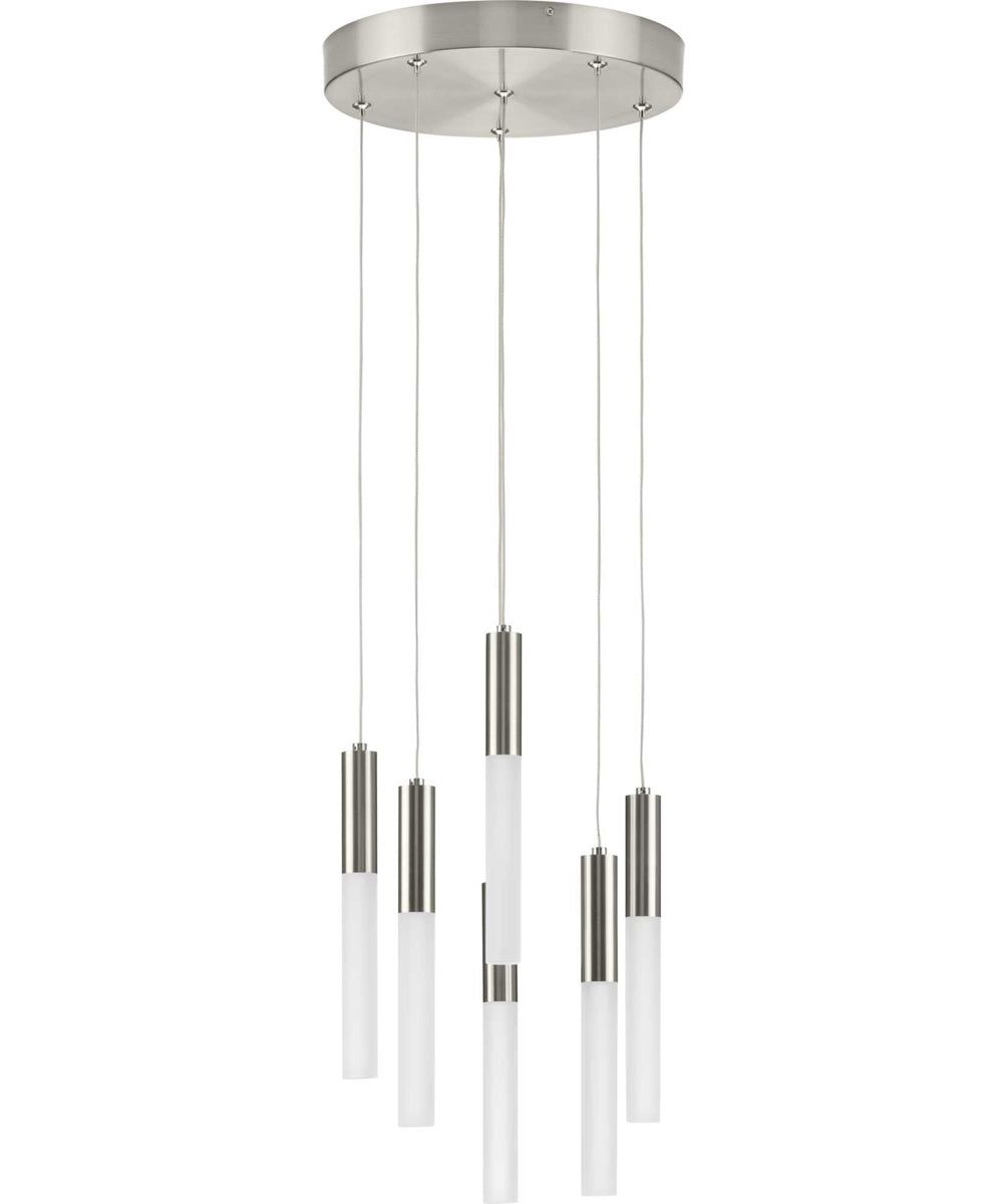 Kylo LED 6-Light Modern Style Hanging Pendant Light Brushed Nickel